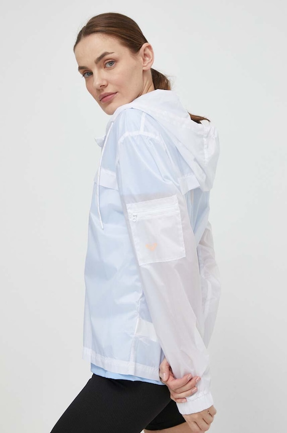 Běžecká bunda Roxy Pure Pursuit bílá ERJJK03590