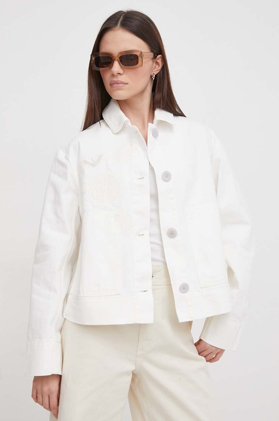 Emporio Armani giacca di jeans denim bianco 3D2B75.2NY0Z