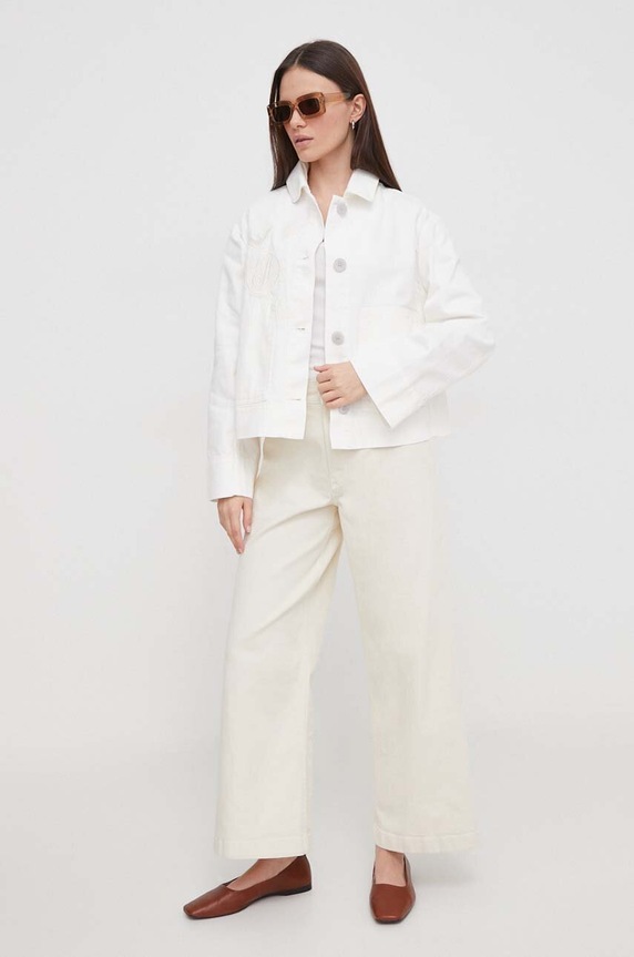 Emporio Armani giacca di jeans 3D2B75.2NY0Z bianco SS24