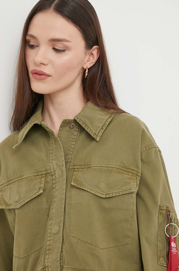 Alpha Industries pamut kabát zöld 136017