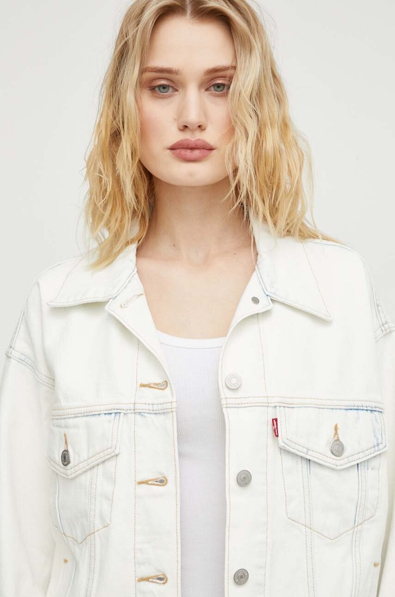 Levi's kurtka jeansowa 90S TRUCKER biały A1743