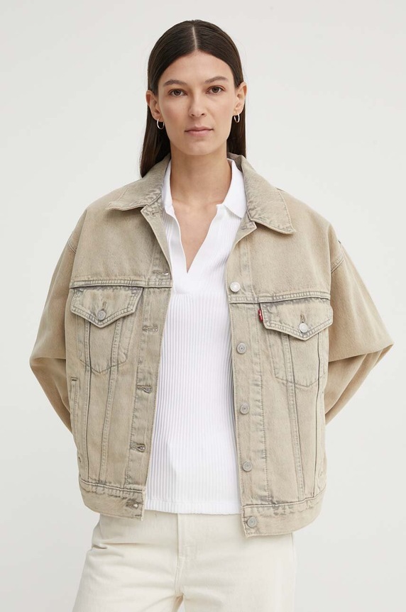 Levi's kurtka jeansowa 90S TRUCKER beżowy A1743