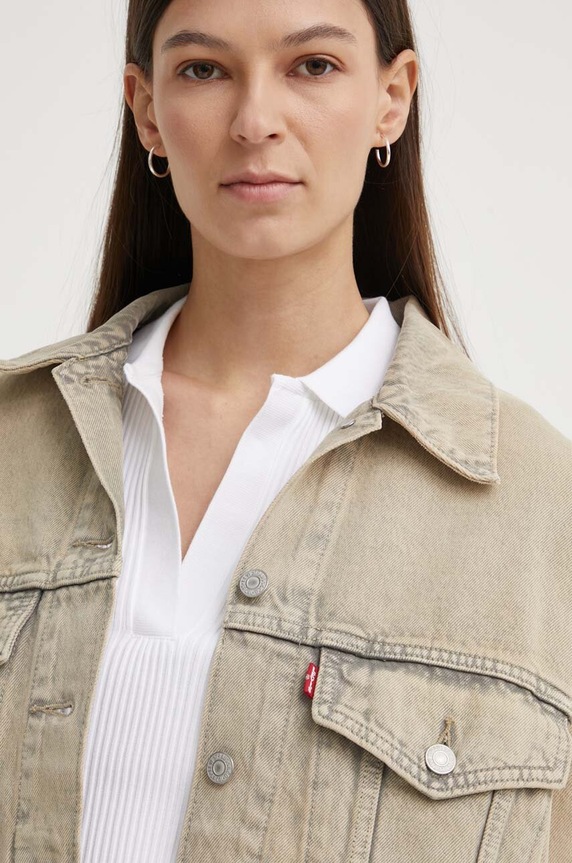 Levi's kurtka jeansowa 90S TRUCKER A1743 beżowy