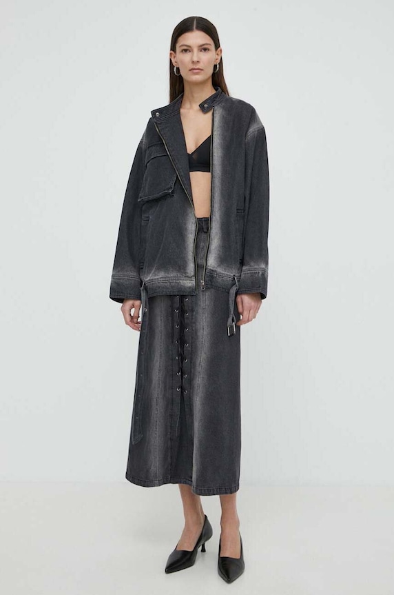 Rifľová bunda Résumé AdrianRS Jacket 20911136 čierna SS24