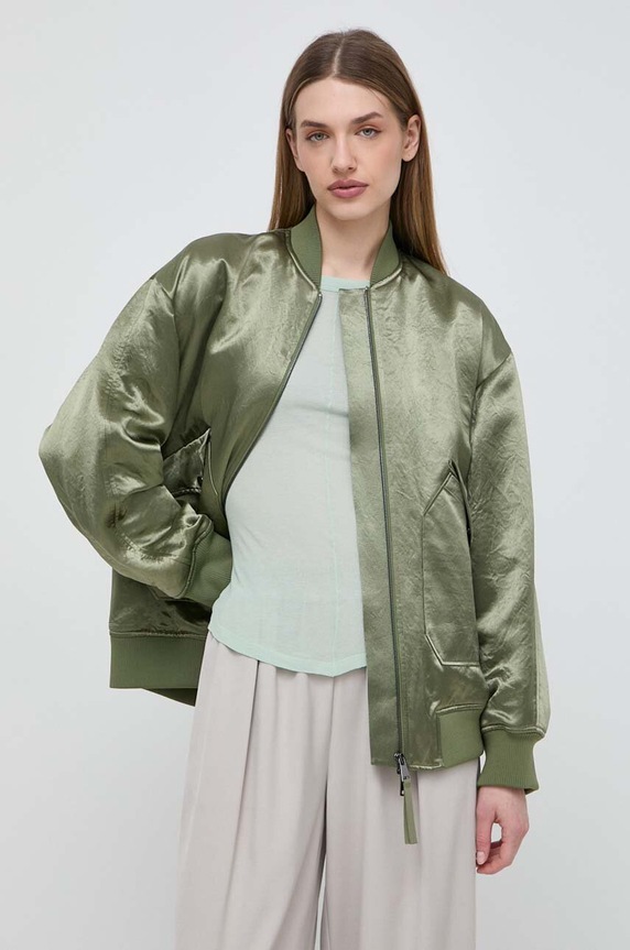 Max Mara Leisure kurtka bomber zielony 2416481038600