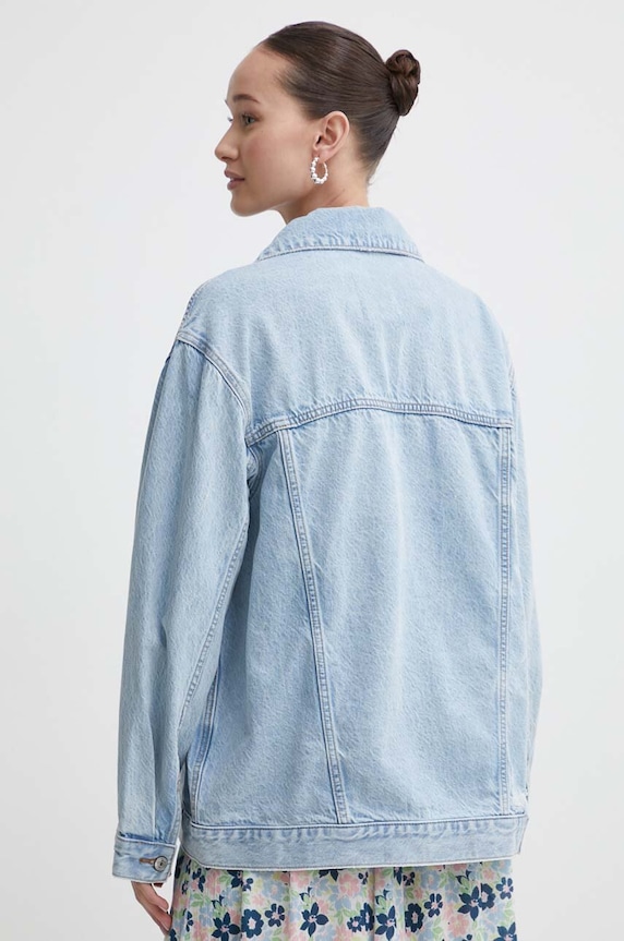 Îmbrăcăminte Abercrombie & Fitch geacă din denim KI144.4042.280 albastru