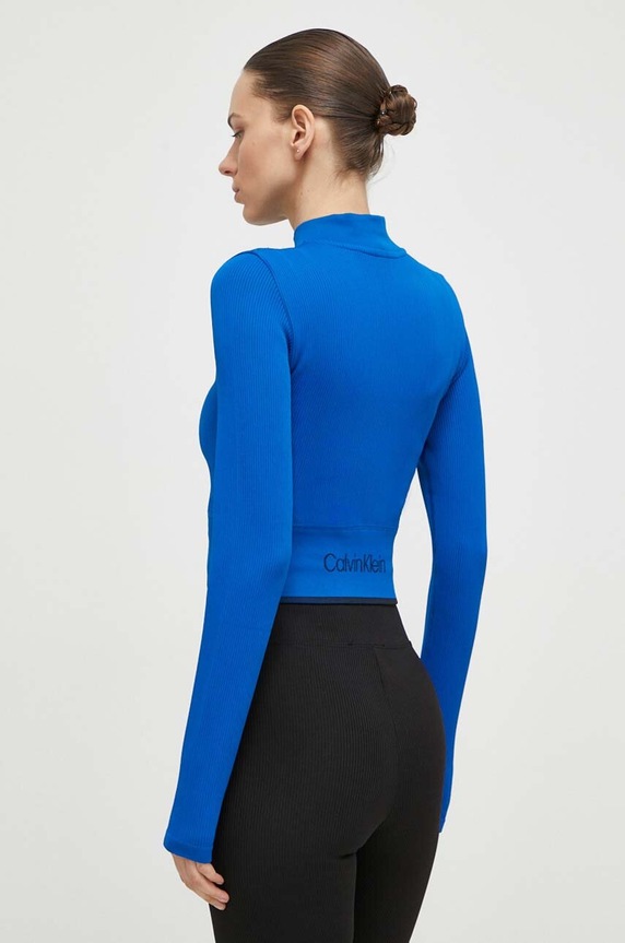 Oblečení Tréninková mikina Calvin Klein Performance 00GWS4J406 modrá