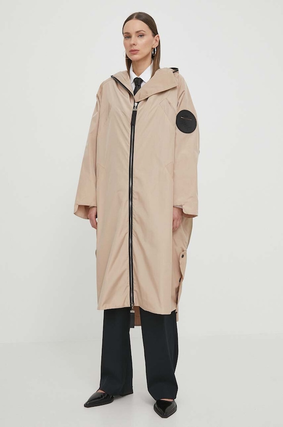 MMC STUDIO rövid kabát bézs WINDLONG.COAT