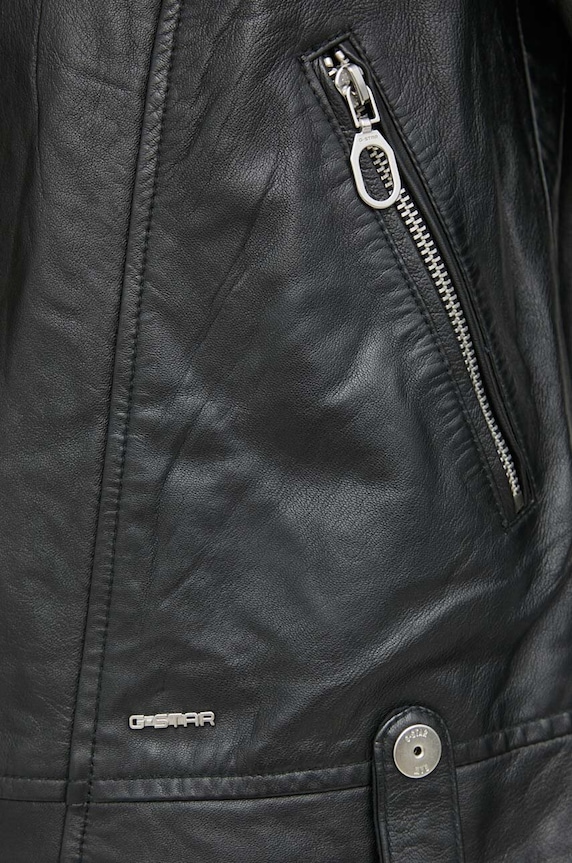 Δερμάτινο jacket G-Star D24263.D555 μαύρο