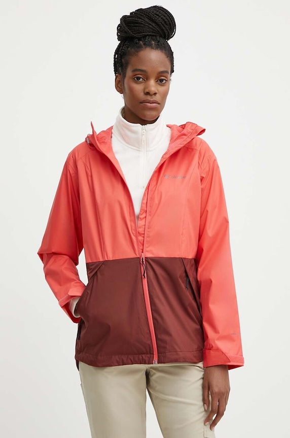 Outdoor jakna Columbia Inner Limits III bez tople podstave crvena 2071433