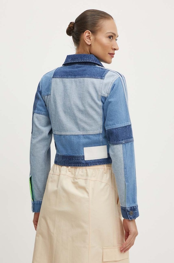 Îmbrăcăminte adidas Originals geacă din denim IU2464 albastru