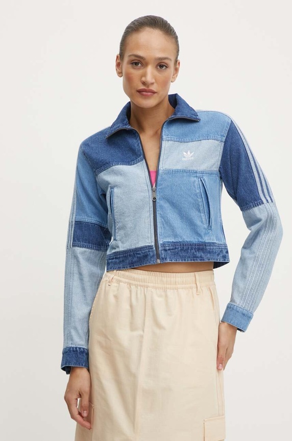 adidas Originals geacă din denim albastru IU2464