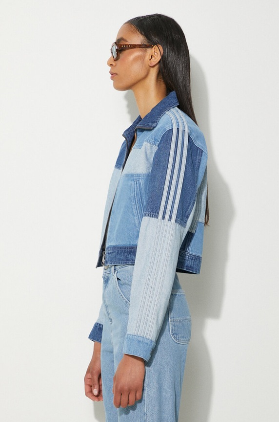 Джинсова куртка adidas Originals блакитний IU2464