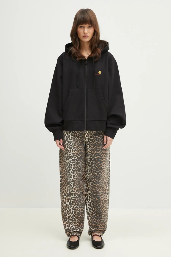 Carhartt WIP sweatshirt Hd American Scr. Jacket I033057.89XX black