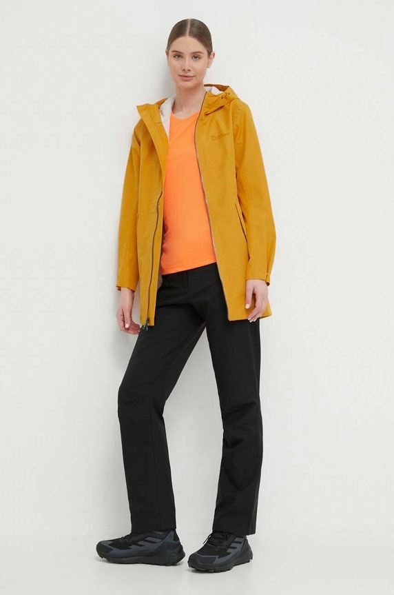 Outdoor jakna Jack Wolfskin Dakar Parka 1112502 zlatna SS24