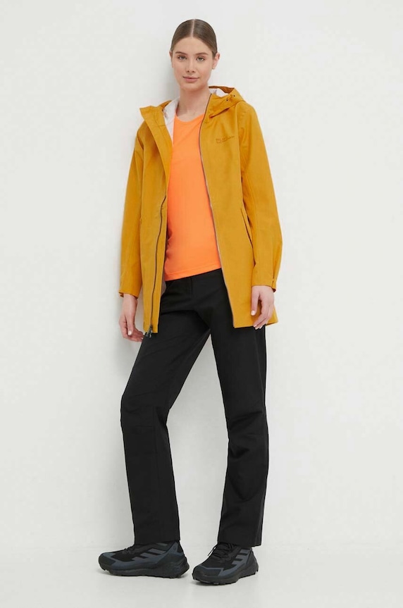 Outdoor jakna Jack Wolfskin Dakar Parka 1112502 zlatna SS24