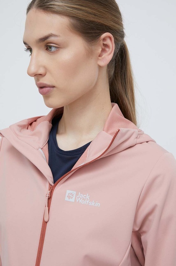 Куртка outdoor Jack Wolfskin Feldberg Hoody розовый 1306863