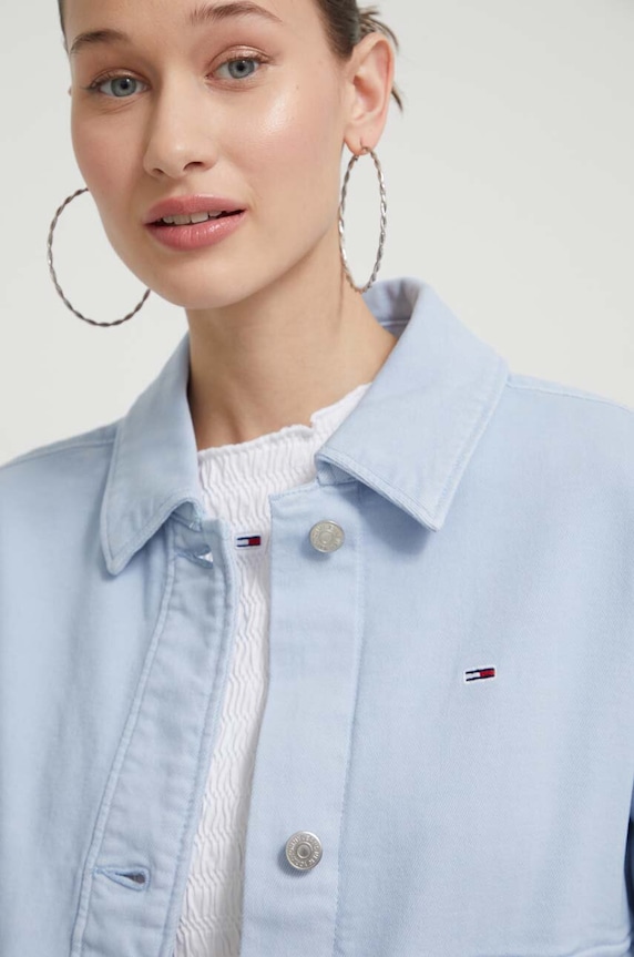 Τζιν μπουφάν Tommy Jeans DW0DW17748 μπλε