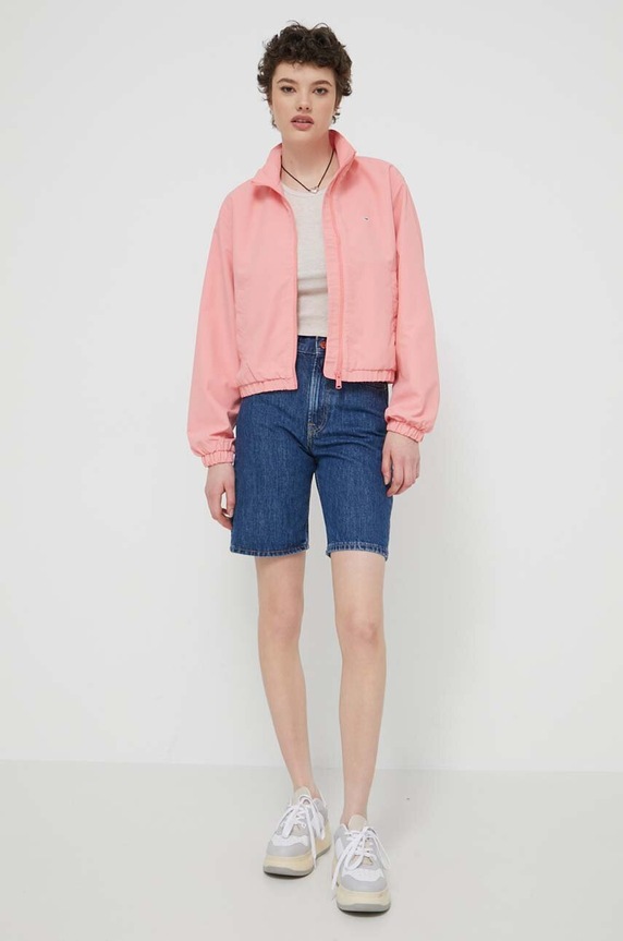 Tommy Jeans kurtka DW0DW18139 różowy AW24