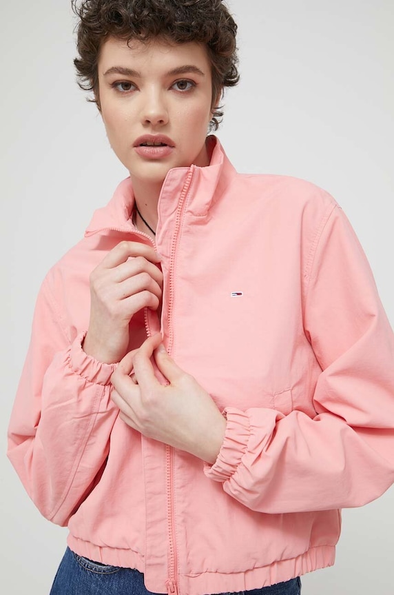 Tommy Jeans kurtka DW0DW18139 różowy