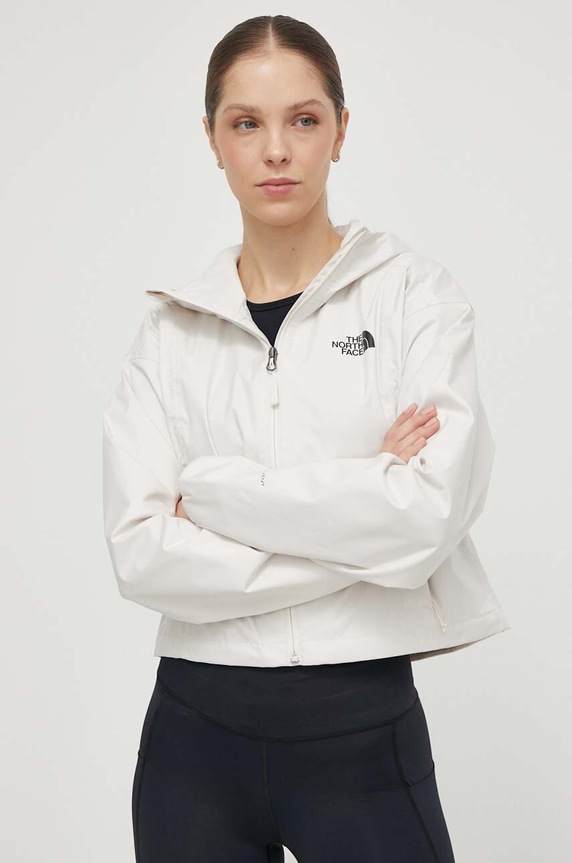 The North Face kurtka outdoorowa Cropped Quest beżowy NF0A55EPQLI1