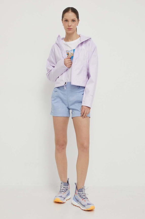 The North Face kurtka outdoorowa Cropped Quest NF0A55EPPMI1 fioletowy SS24