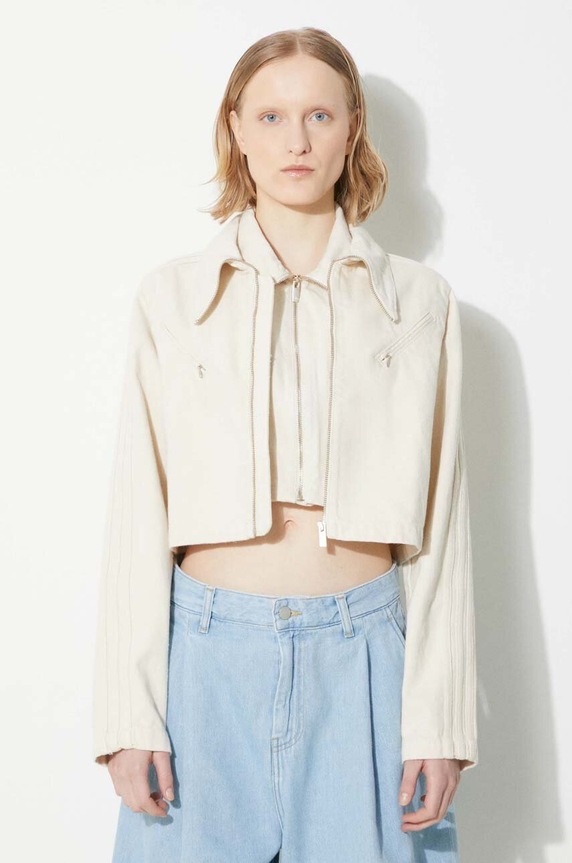 adidas Originals cotton jacket Montreal TT beige IS3583