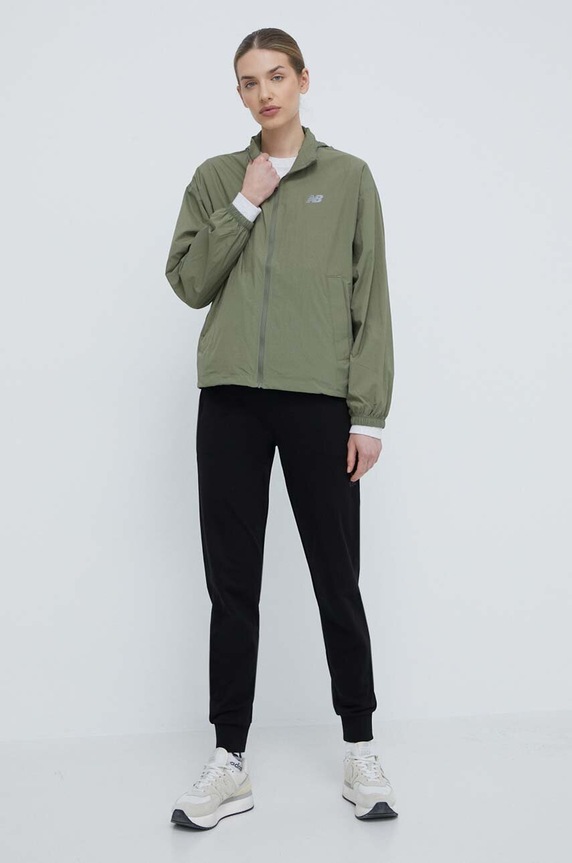 New Balance rövid kabát WJ41553DEK zöld SS24
