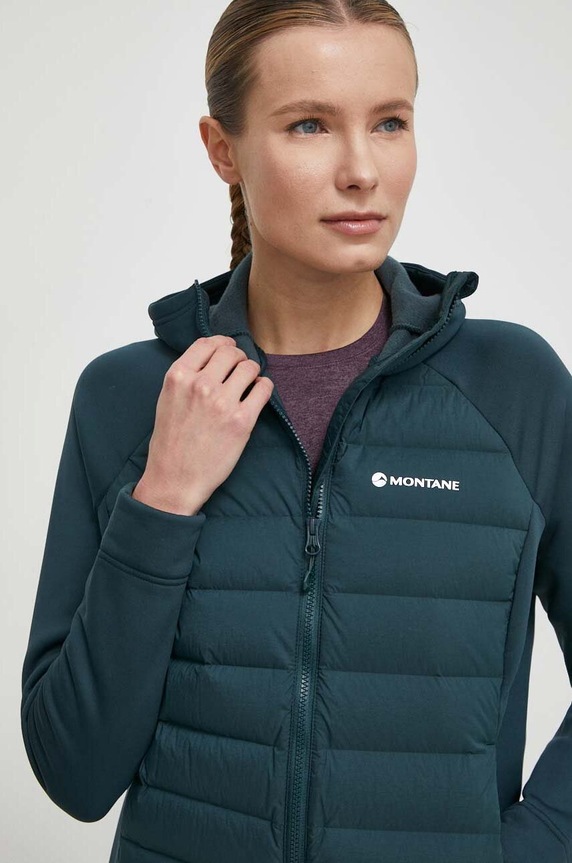 Montane kurtka sportowa puchowa Composite pozostałe zielony FCOHO17