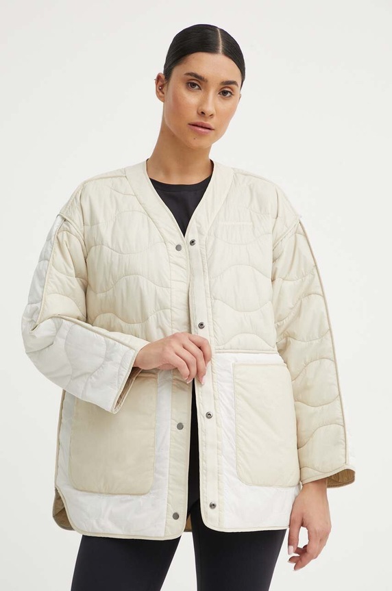 Dvostrana jakna Peak Performance Quilted G79736 bež SS24