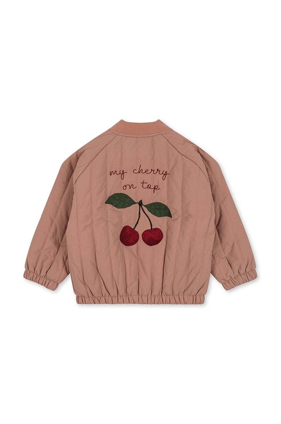 Djevojčice Dječja bomber jakna Konges Sløjd JUNO FRILL BOMBER JACKET KS100322 roza