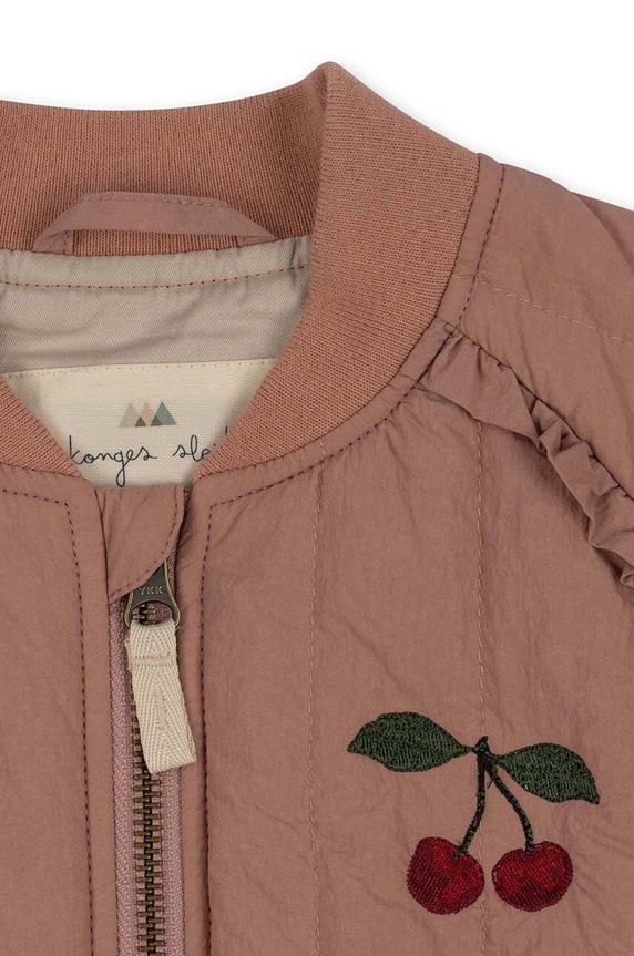 Dječja bomber jakna Konges Sløjd JUNO FRILL BOMBER JACKET KS100322 roza