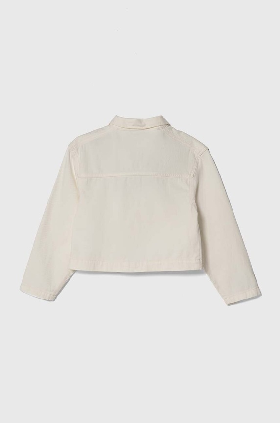 Παιδικό τζιν μπουφάν United Colors of Benetton 22C2CN04D.G.Seasonal μπεζ SS24