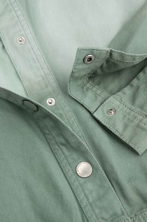 Coccodrillo kurtka jeansowa dziecięca WC4152301GEJ fioletowy