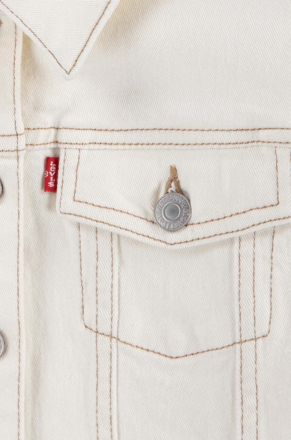 Момиче Детско дънково яке Levi's LVG COLOR BABY BAGGY TRUCKER 4EK106 бежов