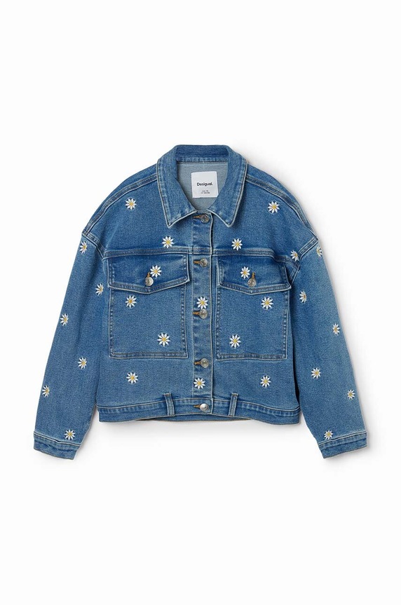 Desigual kurtka jeansowa dziecięca 24SGED06 niebieski SS24