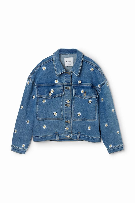 Desigual kurtka jeansowa dziecięca 24SGED06 niebieski SS24