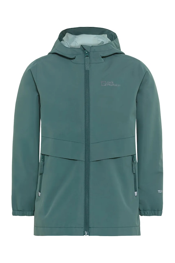 Jack Wolfskin kurtka przeciwdeszczowa dziecięca MALIMA 1609921.92.152 zielony SS25