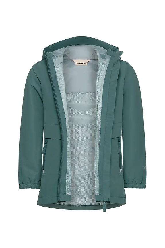 Jack Wolfskin kurtka przeciwdeszczowa dziecięca MALIMA zielony 1609921.92.152