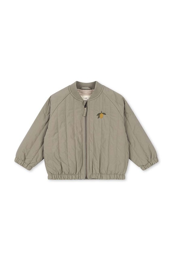 Konges Sløjd geacă bomber pentru copii JUNO BOMBER JACKET KS100321 verde AW24