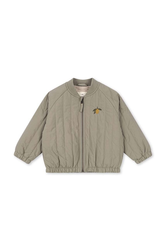 Konges Sløjd geacă bomber pentru copii JUNO BOMBER JACKET KS100321 verde AW24