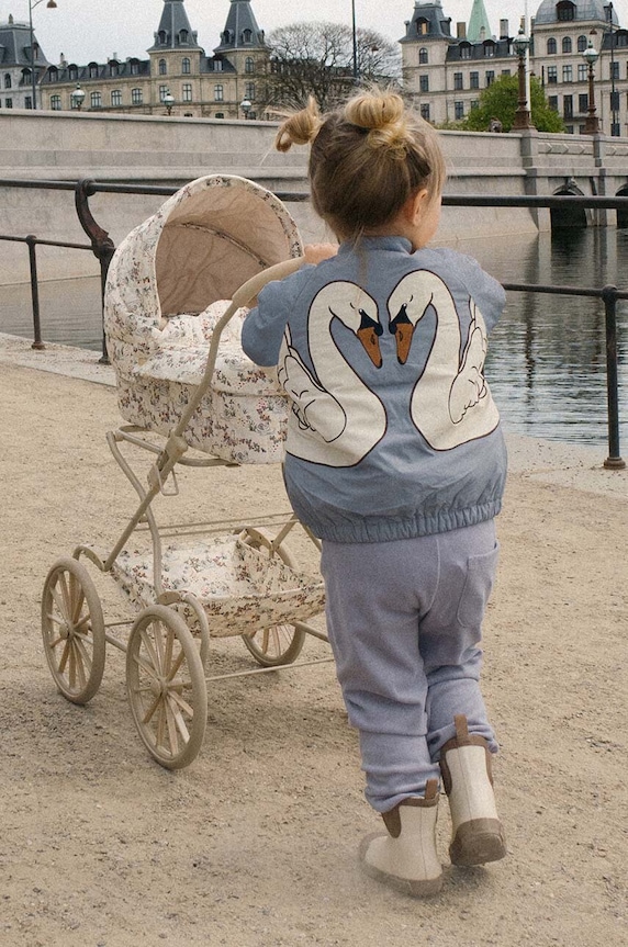 Dětská bomber bunda Konges Sløjd JUNO BOMBER JACKET přechodné modrá KS100321