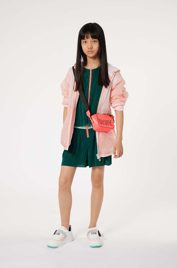 Dkny kurtka dziecięca pozostałe różowy D60041.162.174