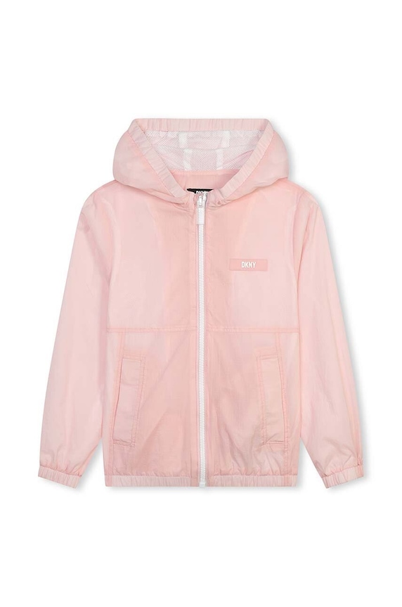 Dkny kurtka dziecięca D60041.162.174 różowy SS24