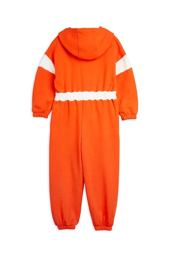 Fiú Mini Rodini gyerek kezeslábas pamutból Weight lifting 2425011242 piros