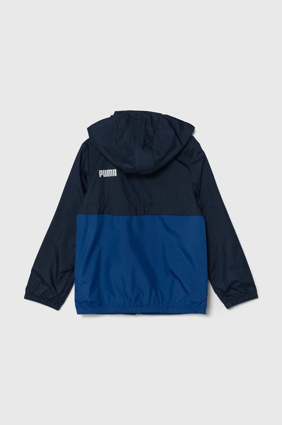 Puma kurtka dziecięca ESS+ CB Windbreaker 847479 granatowy SS24