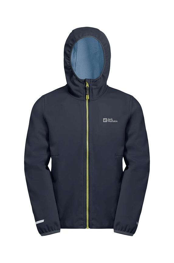 Jack Wolfskin kurtka przeciwdeszczowa dziecięca FELDBERG pozostałe granatowy 1610651.116.152