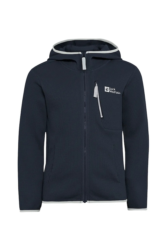 Dětská bunda Jack Wolfskin ACTAMICRID MIDLAYER 1610671.164.176 námořnická modř SS25