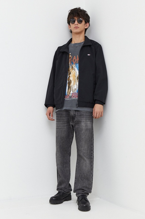 Tommy Jeans kurtka DM0DM17982 czarny AW24