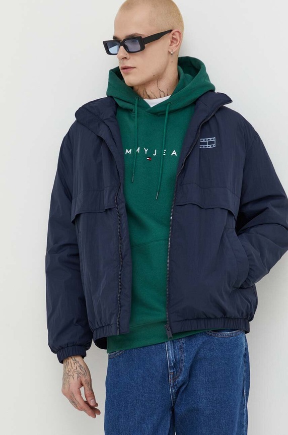 Odzież Tommy Jeans kurtka DM0DM18349 granatowy